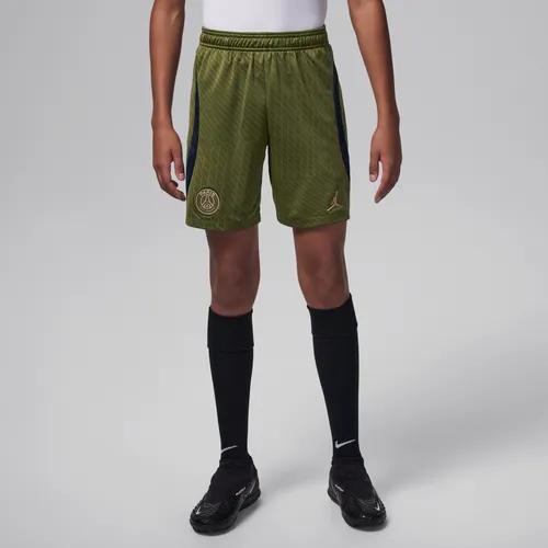 Paris Saint-Germain Strike Fourth Older Kids' Jordan Dri-FIT Football Shorts - Green - Polyester