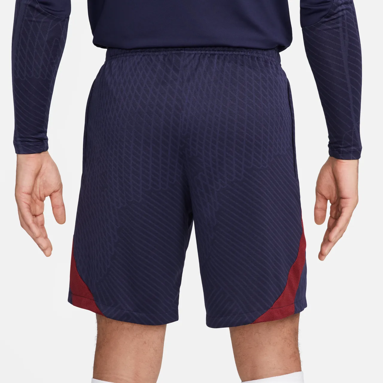 Paris Saint-Germain Strike Men's Nike Dri-FIT Knit Football Shorts - Blue - Polyester