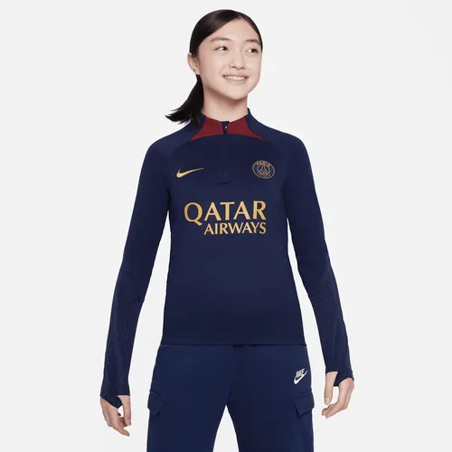 Paris Saint-Germain Strike Older Kids' Nike Dri-FIT Knit Football Drill Top - Blue - Polyester