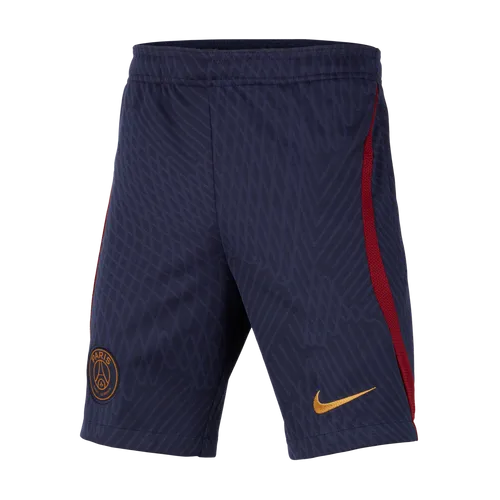 Paris Saint-Germain Strike Older Kids' Nike Dri-FIT Knit Football Shorts - Blue - Polyester