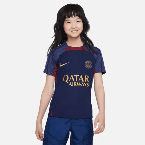 Paris Saint-Germain Strike Older Kids' Nike Dri-FIT Knit Football Top - Blue - Polyester