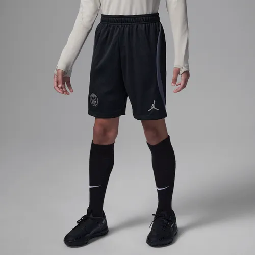 Paris Saint-Germain Strike Third Older Kids' Jordan Dri-FIT Football Knit Shorts - Black - Polyester