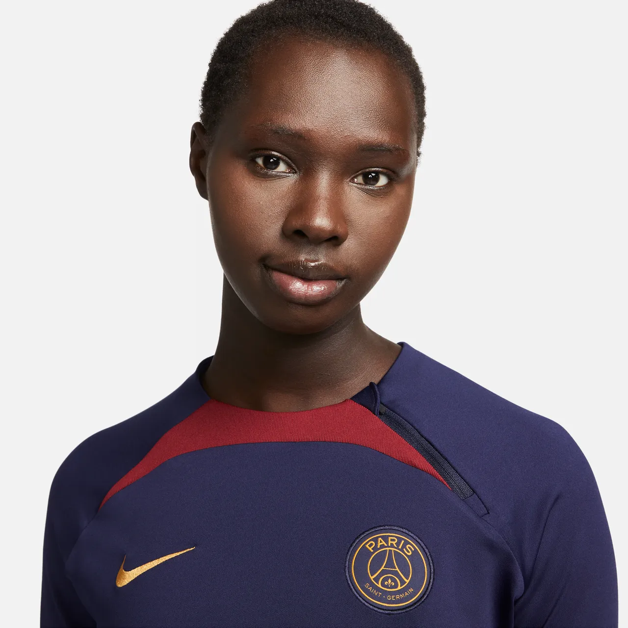 Paris Saint-Germain Strike Women's Nike Dri-FIT Crew-Neck Football Drill Top - Blue - Polyester