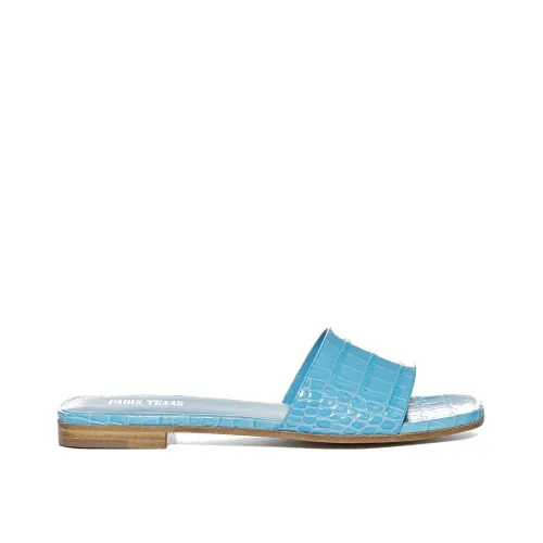 Paris Texas , Blue Leather Sandals Ss23 ,Blue female, Sizes: