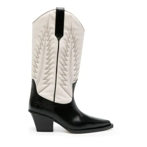 Paris Texas , Bone White Calf Leather Boots ,White female, Sizes: