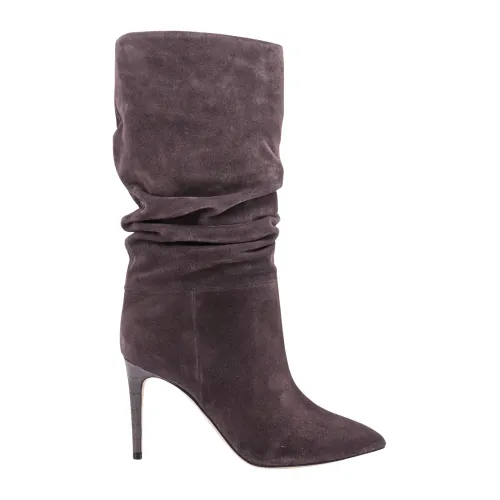 Paris Texas , Grey Suede Ankle Boots - Aw23 Collection ,Brown female, Sizes: