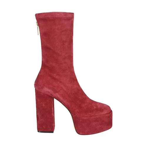 Paris Texas , Heeled Boots for Fashionable Women ,Red female, Sizes: