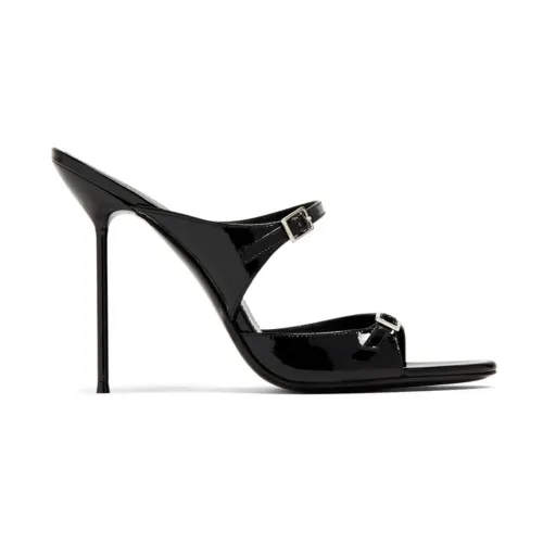 Paris Texas , Layla Mule Black Sandals ,Black female, Sizes: