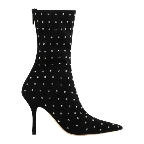 Paris Texas , Stylish Heeled Ankle Boots for Women ,Black female, Sizes: