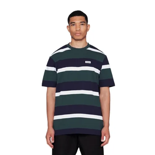 Parlez Bank Striped T-Shirt - Deep Green
