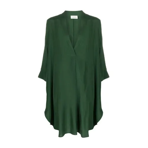 P.a.r.o.s.h. , 005 Verde Dress ,Green female, Sizes: