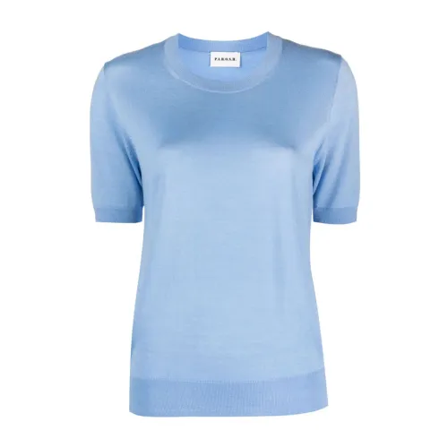 P.a.r.o.s.h. , 078 Dusty Blue Sweater ,Blue female, Sizes: