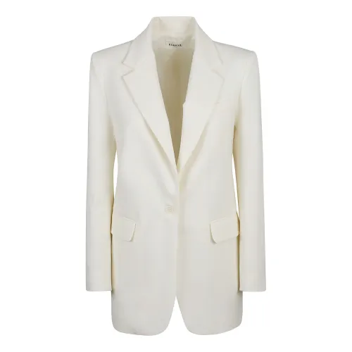P.a.r.o.s.h. , Cream Wool Jacket for Women ,Beige female, Sizes: