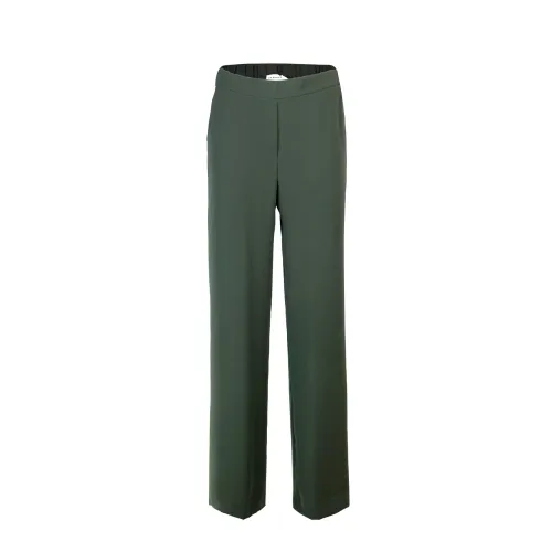 P.a.r.o.s.h. , Green Wide Leg Trousers ,Green female, Sizes: