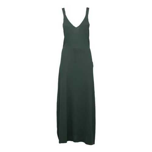 P.a.r.o.s.h. , Long dress with halter neckline ,Green female, Sizes: