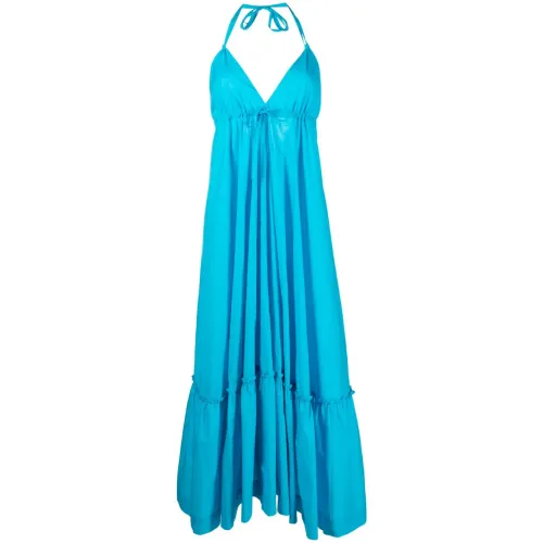 P.a.r.o.s.h. , Parosh Dress Clear Blue ,Blue female, Sizes: