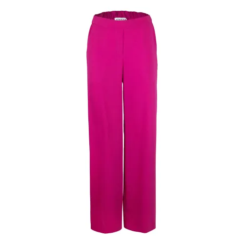 P.a.r.o.s.h. , Straight Trousers ,Purple female, Sizes: