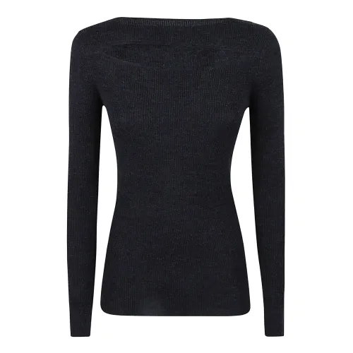 P.a.r.o.s.h. , Women's Clothing Sweatshirts Grey Aw23 ,Gray female, Sizes: