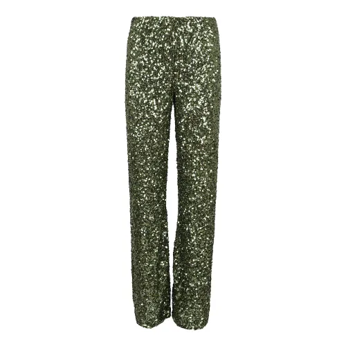 P.a.r.o.s.h. , Women's Clothing Trousers Green Aw22 ,Green female, Sizes: