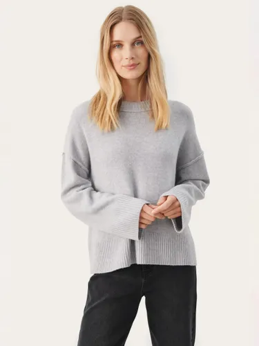 Part Two Charliene Cashmere Blend Pullover Jumper, Light Grey - Light Grey - Female