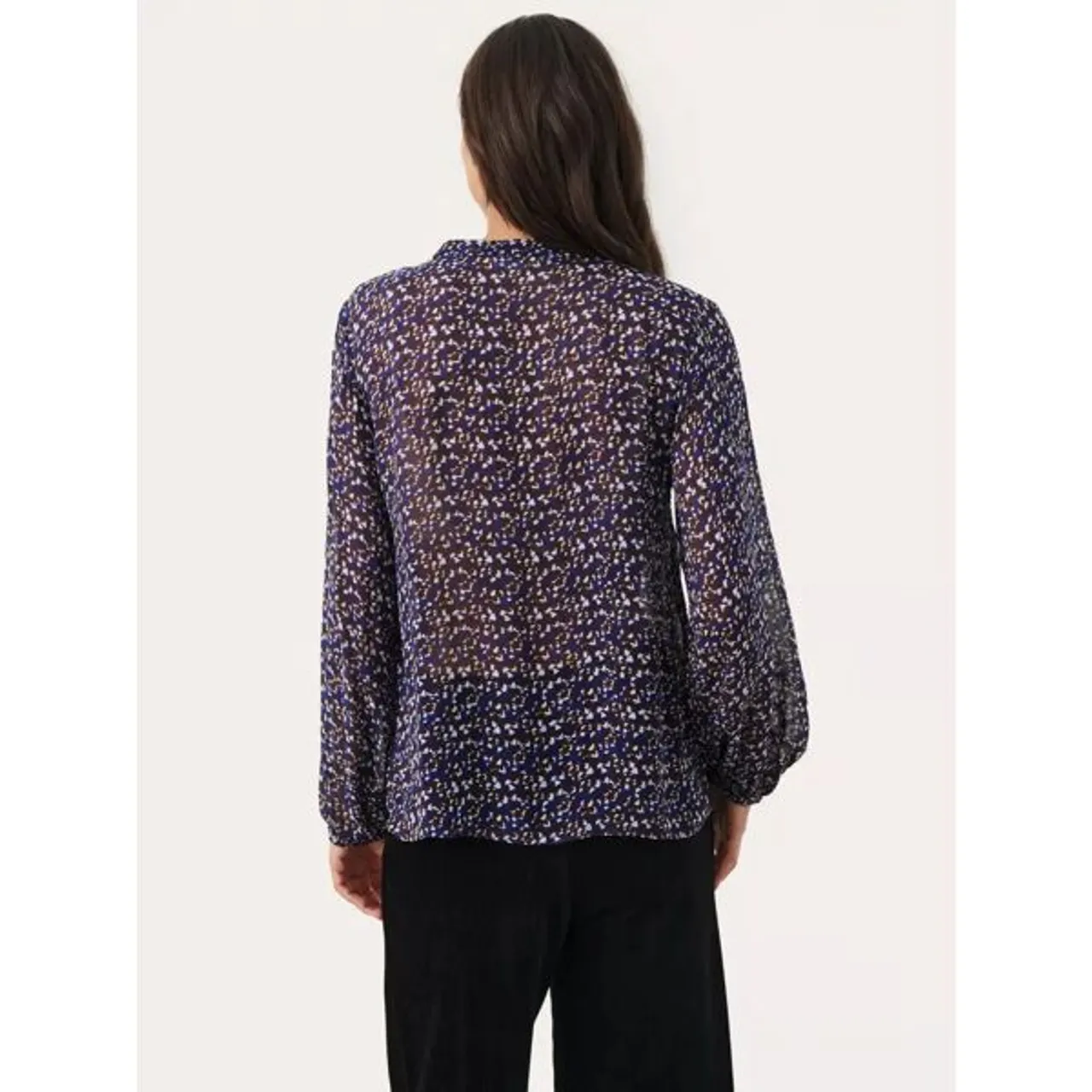 Part Two Ditte Ditsy Print Blouse - Midnight Sail - Female
