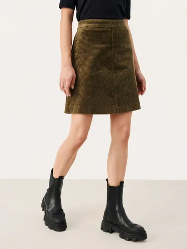 Part Two Lings Corduroy Mini Skirt - Capers - Female
