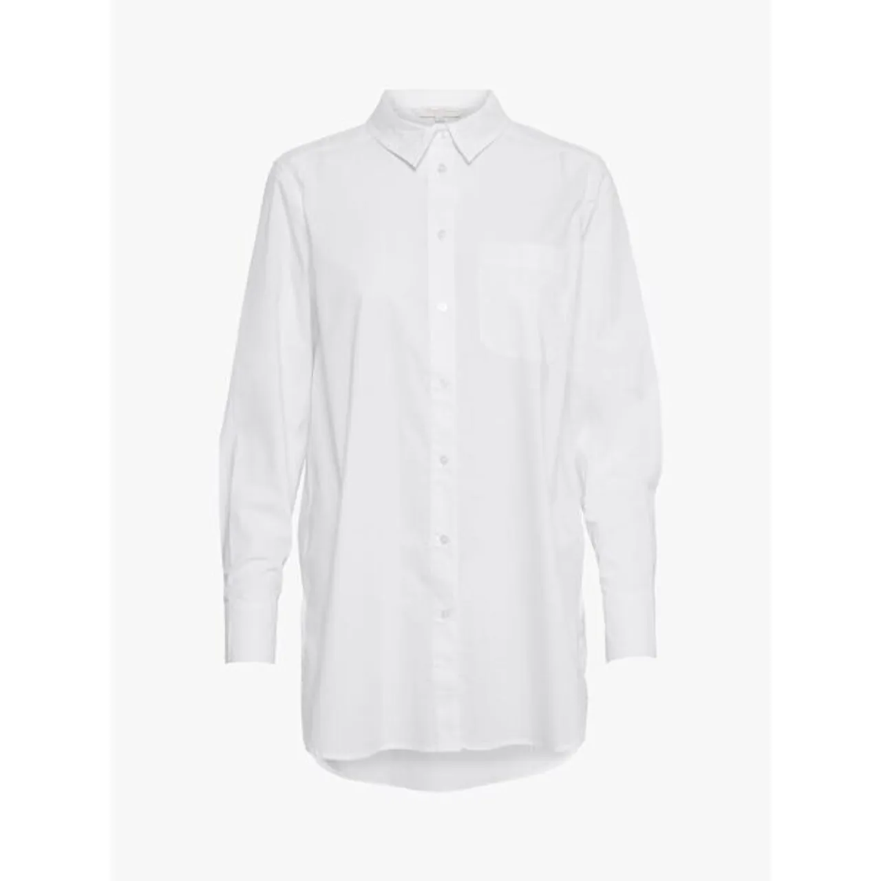 Part Two Lulas Long Poplin Shirt, White - White - Female