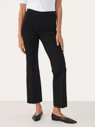 Part Two Ponta Cropped Comfort Waist Trousers - Black - Female