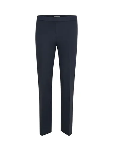 Part Two Ponta Cropped Comfort Waist Trousers - Dark Navy - Female