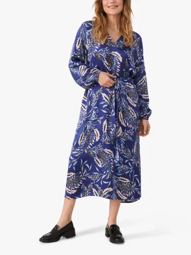 Part Two Rian Long Sleeve Midi Dress, Blueprint Art - Blueprint Art - Female