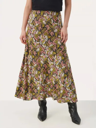 Part Two Rin Leaf Print Maxi Skirt, Crabapple - Crabapple - Female