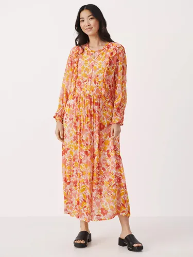 Part Two Sila Floral Long Sleeve Maxi Dress - Pink - Female