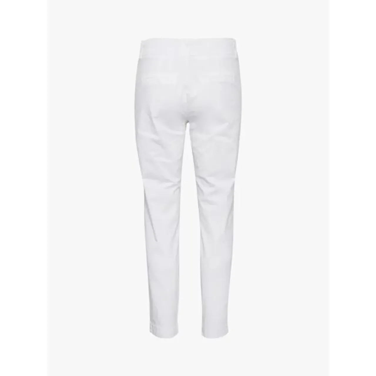Part Two Soffys Skinny Cropped Trousers - Bright White - Female