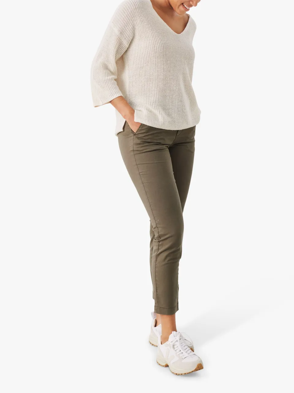 Part Two Soffys Skinny Cropped Trousers - Vetiver - Female