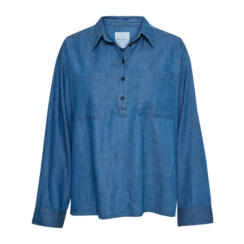 Part Two , Soft and Stylish Emmarosepw Sh Shirt ,Blue female, Sizes:
