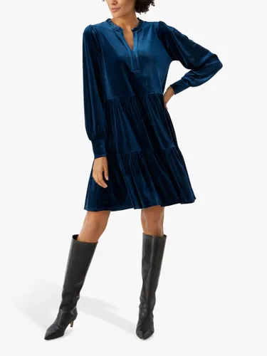 Part Two Viggase Relaxed Fit Long Sleeve Mini Dress, Moonlit Ocean - Moonlit Ocean - Female