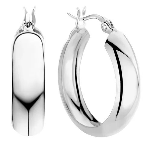 Parte Di Me Earrings - Bibbiena Poppi Casentino 925 sterling silver hoop - silver - Earrings for ladies