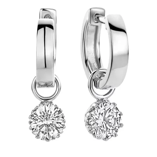 Parte Di Me Earrings - Cento Luci Rosia 925 hoop earrings - silver - Earrings for ladies