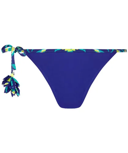 Passionata Womens Palmiers Tie Side Bikini Brief - Purple Polyamide