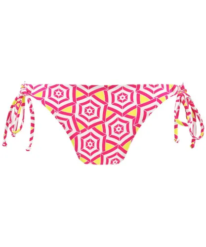 Passionata Womens Parasols Tie Side Bikini Brief - Pink Polyamide