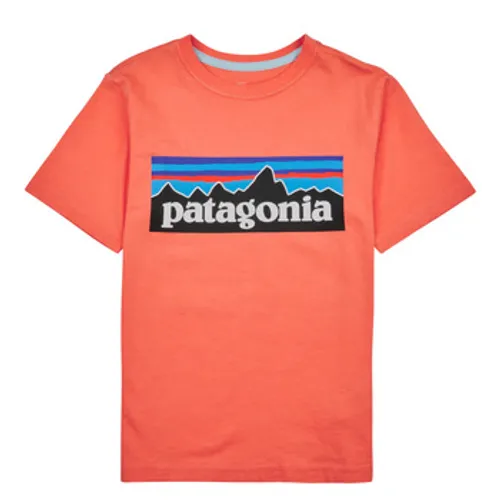 Patagonia  BOYS LOGO T-SHIRT  boys's Children's T shirt in Orange