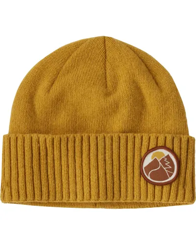 Patagonia Brodeo Beanie - Cabin Gold/Slow Going Patch