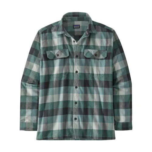 Patagonia , Cotton Long Sleeve Shirt ,Green male, Sizes: