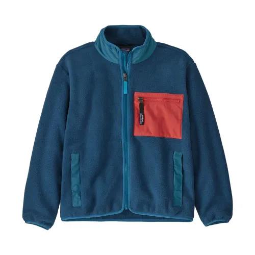 Patagonia , Kids Fleece, Stylish Synch Sweatshirt ,Blue female, Sizes: