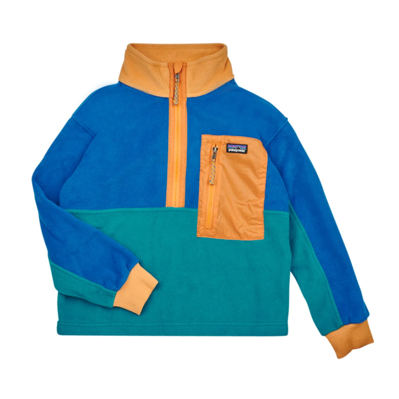 Patagonia  KIDS MICRODINI 1/2 ZIP PULLOVER  boys's Children's fleece jacket in Multicolour