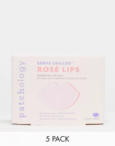 Patchology Serve Chilled Rose Lip Gels Pack of 5-No colour