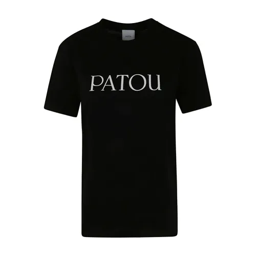 Patou , Black Essential T-Shirt ,Black female, Sizes: