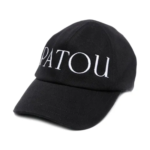 Patou , Black Logo-Embroidered Baseball Cap ,Black female, Sizes:
