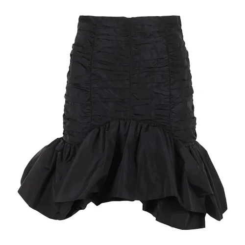 Patou , Mini Bloom Skirt ,Black female, Sizes:
