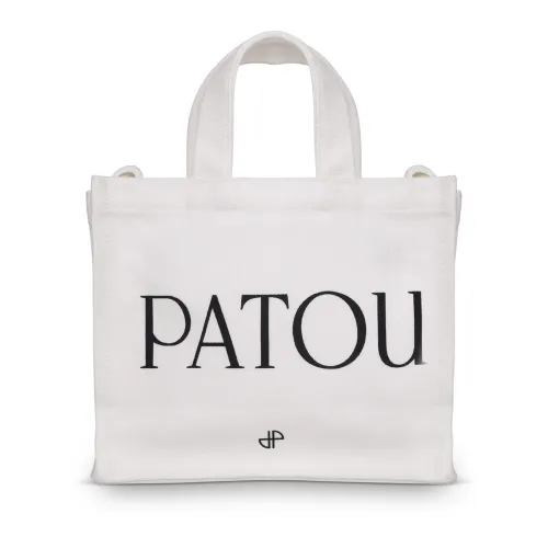 Patou , Patou Small logo-print tote bag ,White female, Sizes: ONE SIZE